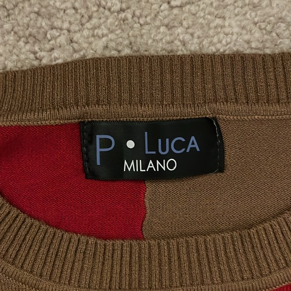 NWOT P LUCA COLOR BLOCK SWEATER ONE SIZE FITS ALL - Picture 5 of 7